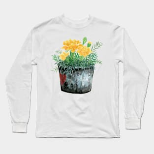 January 30th birthday flower Long Sleeve T-Shirt